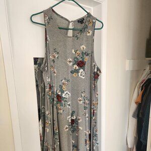 Midi jersey trapeze dress